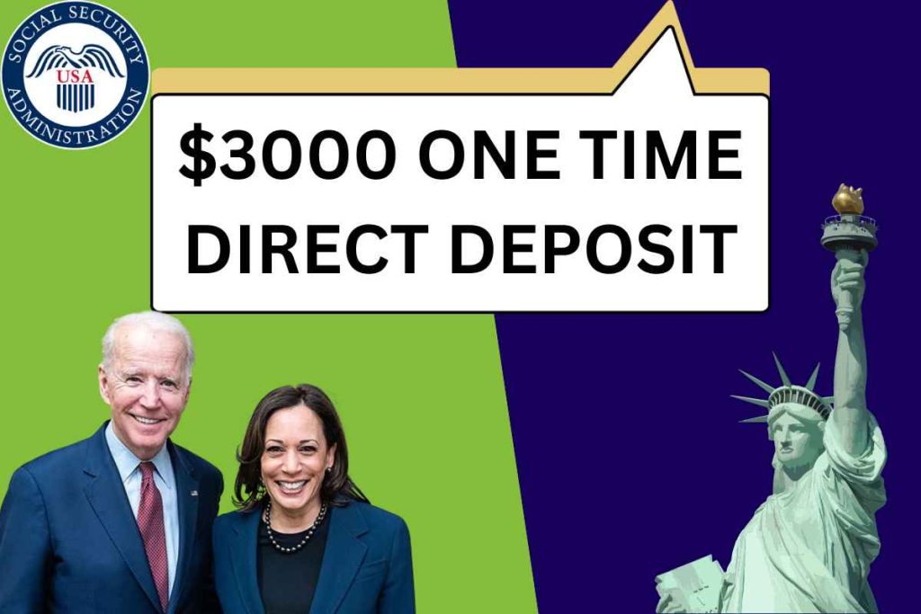 $3,000 One Time Direct Deposit 2024 For Social Security, SSI, SSDI & VA